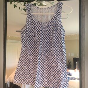 Merona blue/white tank. Size medium.